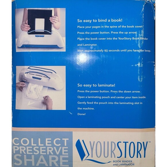 Your Story Book Binder & Laminator w/ Many Extras - New / Open Box - Picture 3 of 6
